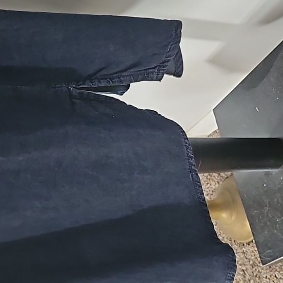 Cato Dark Chambray Snap Front Long Sleeve Blouse NWOT - Picture 9 of 14